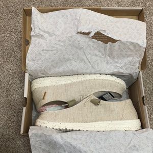 NWT never worn tan hey dude shoes